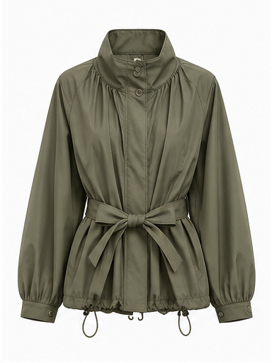 Manteau Femme Mi-Saison avec Ceinture