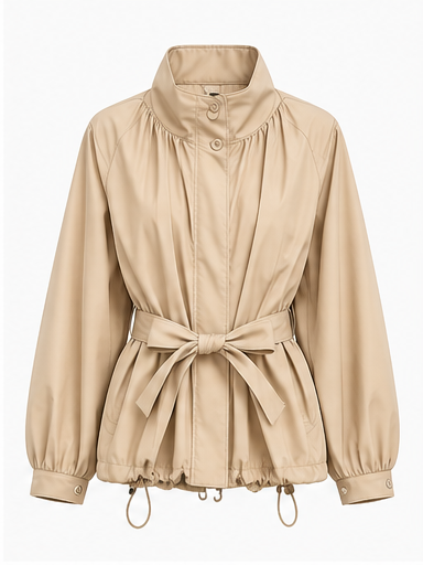 Manteau Femme Mi-Saison avec Ceinture