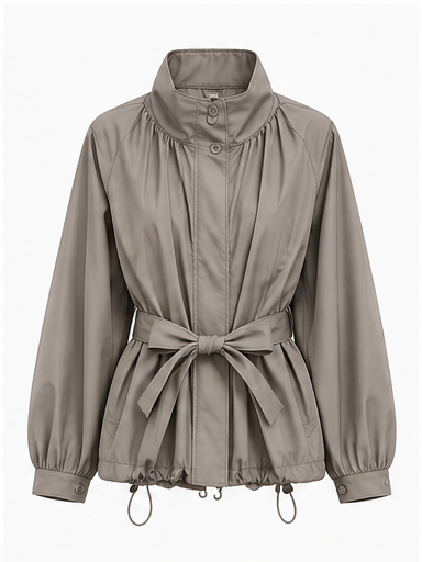 Manteau Femme Mi-Saison avec Ceinture