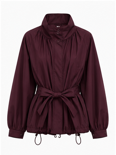 Manteau Femme Mi-Saison avec Ceinture