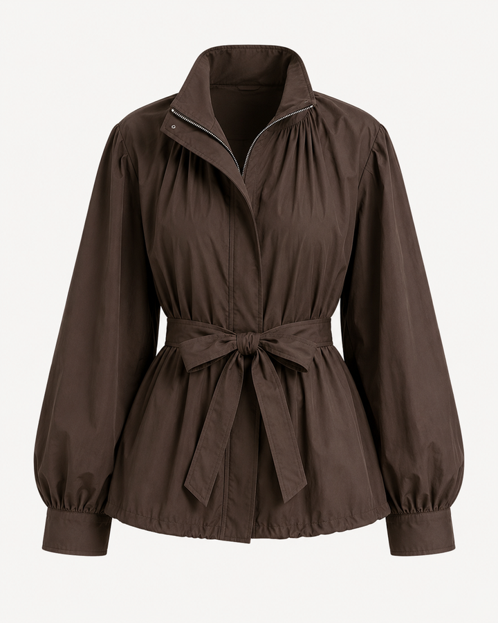 Manteau Femme Mi-Saison avec Ceinture