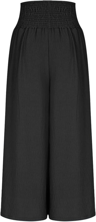 DELACROIX | Pantalon large pour femme avec taille smockée