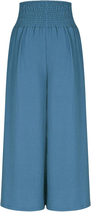 DELACROIX | Pantalon large pour femme avec taille smockée