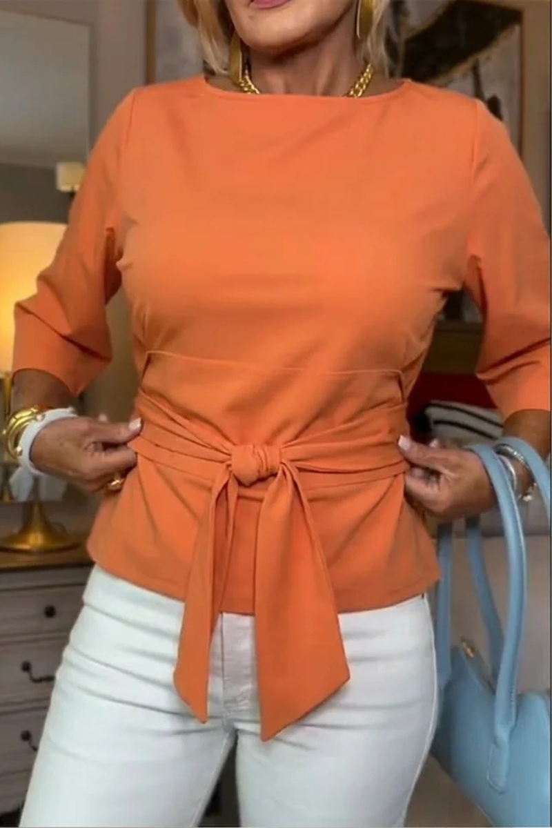 Nicole - Top Élégant à Nœud Ajustable