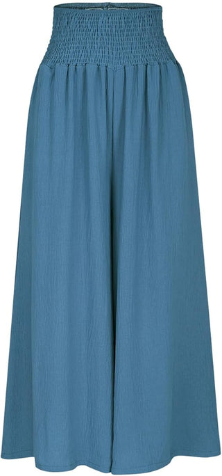 DELACROIX | Pantalon large pour femme avec taille smockée