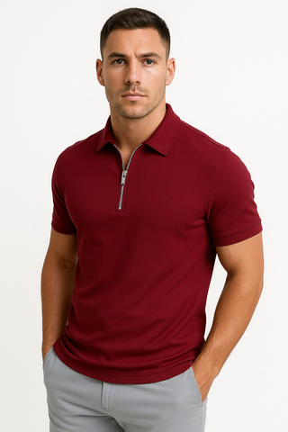 DELACROIX | POLO MODERNE AVEC ZIP MI-HAUT