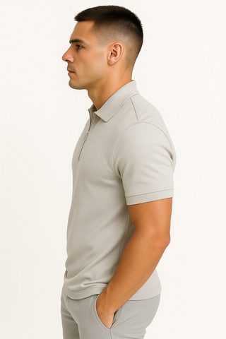 DELACROIX | POLO MODERNE AVEC ZIP MI-HAUT