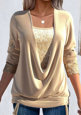 Valentine™ — Blouse longue élégante effet superposé