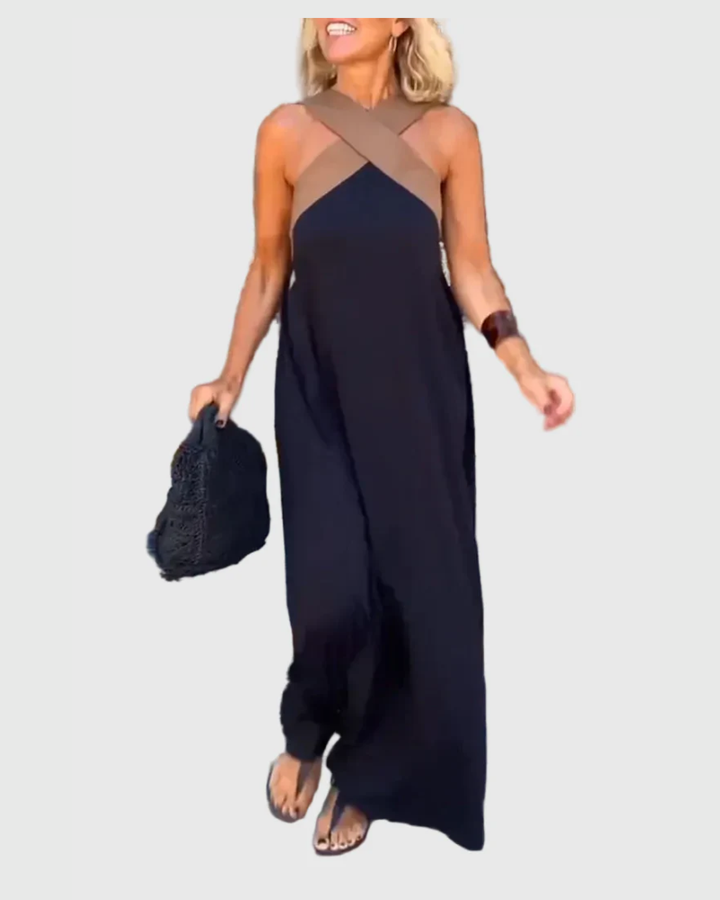 Elena - Robe Maxi Fluide Élégante