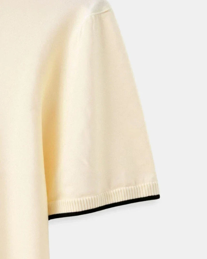 DELACROIX | POLO SUR MESURE EN PIQUÉ AVEC DÉTAILS CONTRASTANTS
