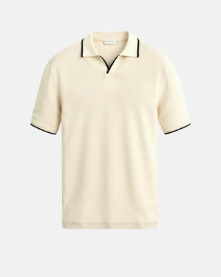 DELACROIX | POLO SUR MESURE EN PIQUÉ AVEC DÉTAILS CONTRASTANTS