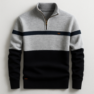 Éloi™ | Pull raffiné et confortable à demi-fermeture