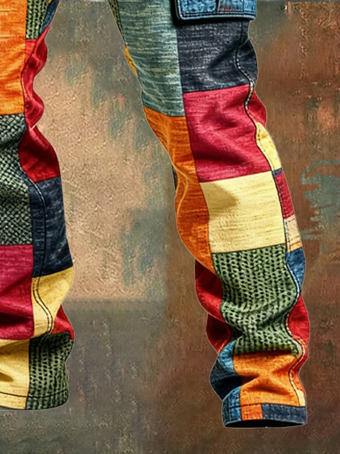 DELACROIX | PANTALON PATCHWORK DE CARGO