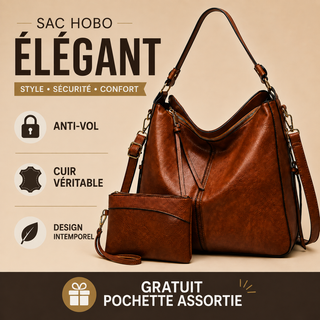 Agathe - Sac Chic Antivol + Pochette Offerte